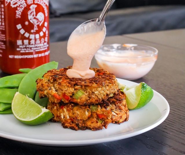 Coconut Curry Salmon Cakes 1